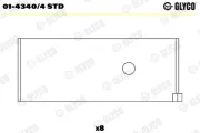 Pleuellager GLYCO 01-4340/4 STD