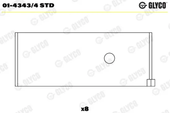 Pleuellager GLYCO 01-4343/4 STD Bild Pleuellager GLYCO 01-4343/4 STD