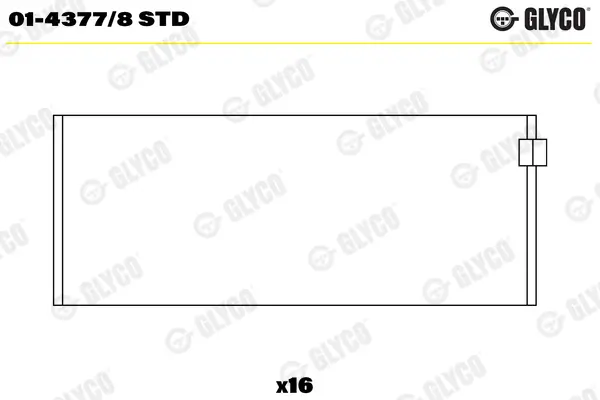 Pleuellager GLYCO 01-4377/8 STD