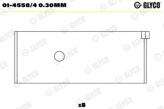 Pleuellager GLYCO 01-4558/4 0.30mm Bild Pleuellager GLYCO 01-4558/4 0.30mm