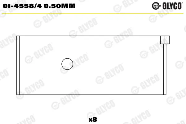 Pleuellager GLYCO 01-4558/4 0.50mm