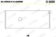 Pleuellager GLYCO 01-4558/4 0.50mm