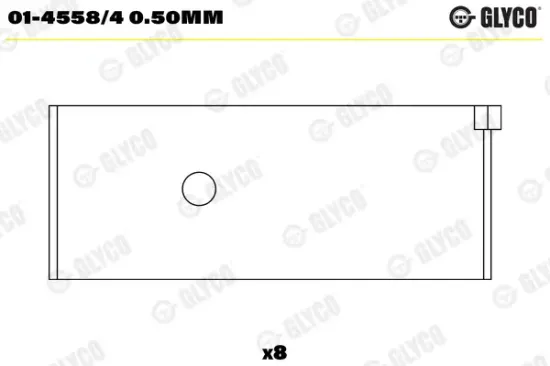 Pleuellager GLYCO 01-4558/4 0.50mm Bild Pleuellager GLYCO 01-4558/4 0.50mm