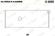 Pleuellager GLYCO 01-4558/4 0.80mm