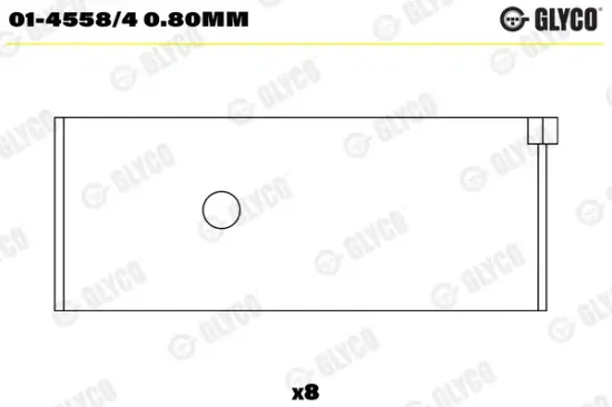 Pleuellager GLYCO 01-4558/4 0.80mm Bild Pleuellager GLYCO 01-4558/4 0.80mm