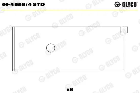 Pleuellager GLYCO 01-4558/4 STD Bild Pleuellager GLYCO 01-4558/4 STD