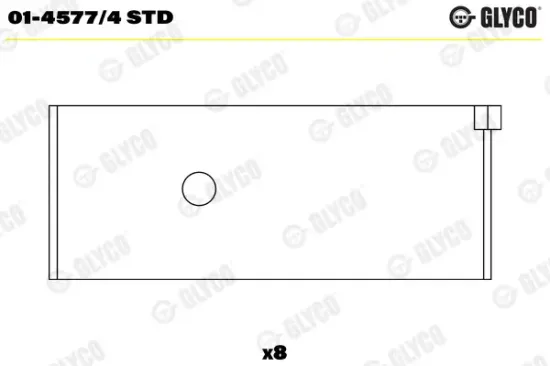 Pleuellager GLYCO 01-4577/4 STD Bild Pleuellager GLYCO 01-4577/4 STD