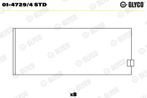 Pleuellager GLYCO 01-4729/4 STD