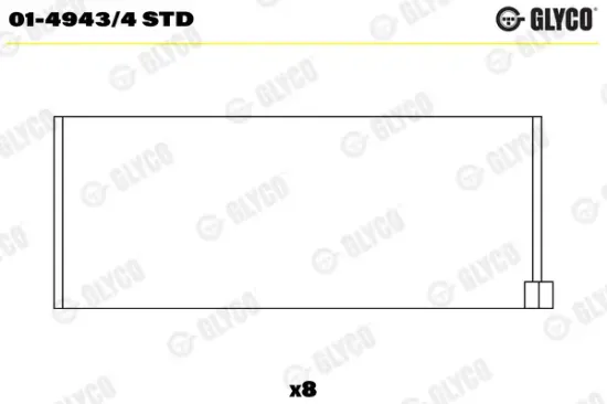 Pleuellager GLYCO 01-4943/4 STD Bild Pleuellager GLYCO 01-4943/4 STD