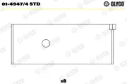 Pleuellager GLYCO 01-4947/4 STD