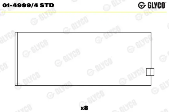 Pleuellager GLYCO 01-4999/4 STD Bild Pleuellager GLYCO 01-4999/4 STD