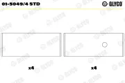 Pleuellager GLYCO 01-5049/4 STD