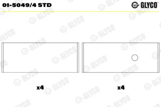 Pleuellager GLYCO 01-5049/4 STD Bild Pleuellager GLYCO 01-5049/4 STD