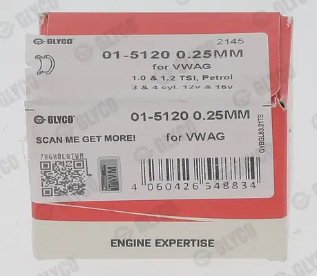 Pleuellager GLYCO 01-5120 0.25MM Bild Pleuellager GLYCO 01-5120 0.25MM