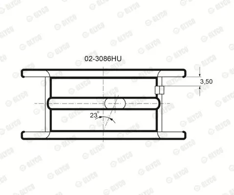 Distanzscheibe, Kurbelwelle GLYCO A177/2 STD Bild Distanzscheibe, Kurbelwelle GLYCO A177/2 STD