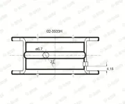 Pleuellager GLYCO 71-3930 STD
