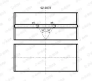 Pleuellager GLYCO 71-3986 STD