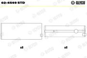 Kurbelwellenlager GLYCO 02-4549 STD