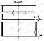 Pleuellager GLYCO 71-3994 STD