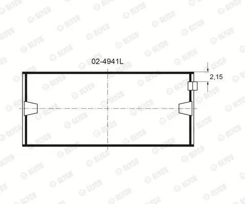 Distanzscheibe, Kurbelwelle GLYCO A180/2 STD Bild Distanzscheibe, Kurbelwelle GLYCO A180/2 STD