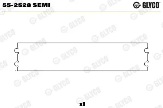 Lagerbuchse, Pleuel GLYCO 55-2528 SEMI Bild Lagerbuchse, Pleuel GLYCO 55-2528 SEMI