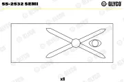 Lagerbuchse, Pleuel GLYCO 55-2532 SEMI