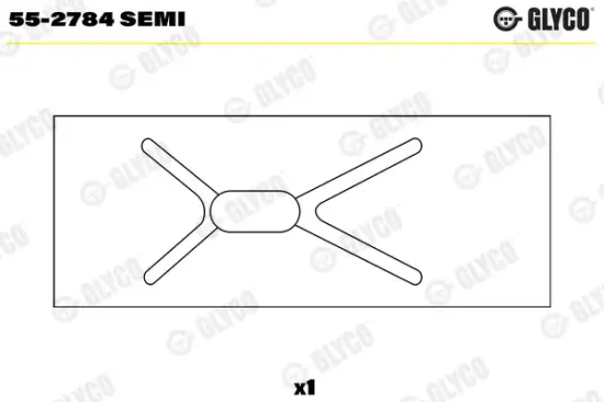 Lagerbuchse, Pleuel GLYCO 55-2784 SEMI Bild Lagerbuchse, Pleuel GLYCO 55-2784 SEMI