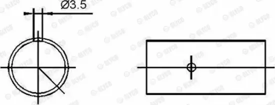 Lagerbuchse, Pleuel GLYCO 55-3422 SEMI Bild Lagerbuchse, Pleuel GLYCO 55-3422 SEMI