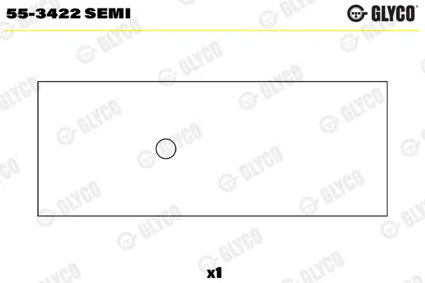 Lagerbuchse, Pleuel GLYCO 55-3422 SEMI