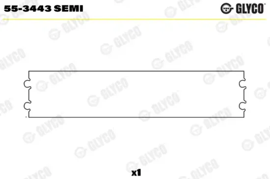 Lagerbuchse, Pleuel GLYCO 55-3443 SEMI Bild Lagerbuchse, Pleuel GLYCO 55-3443 SEMI