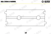 Lagerbuchse, Pleuel GLYCO 55-3603 SEMI