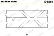 Lagerbuchse, Pleuel GLYCO 55-3625 SEMI