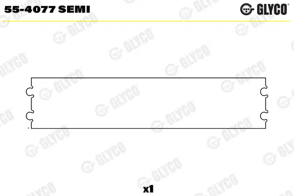 Lagerbuchse, Pleuel GLYCO 55-4077 SEMI