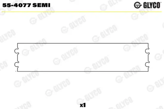 Lagerbuchse, Pleuel GLYCO 55-4077 SEMI Bild Lagerbuchse, Pleuel GLYCO 55-4077 SEMI