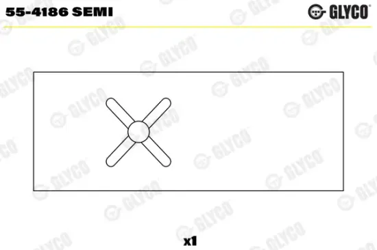 Lagerbuchse, Pleuel GLYCO 55-4186 SEMI Bild Lagerbuchse, Pleuel GLYCO 55-4186 SEMI