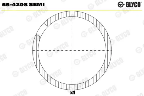 Lagerbuchse, Pleuel GLYCO 55-4208 SEMI Bild Lagerbuchse, Pleuel GLYCO 55-4208 SEMI