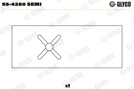 Lagerbuchse, Pleuel GLYCO 55-4280 SEMI Bild Lagerbuchse, Pleuel GLYCO 55-4280 SEMI