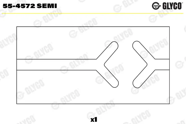 Lagerbuchse, Pleuel GLYCO 55-4572 SEMI