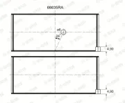 Pleuellager GLYCO 71-4805 0.25mm