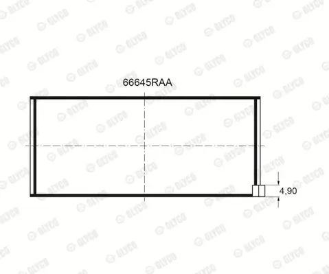 Pleuellager GLYCO 71-4807/2 STD