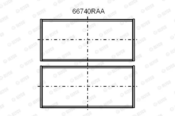 Pleuellager GLYCO 71-4940 STD