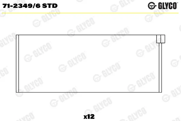 Pleuellager GLYCO 71-2349/6 STD