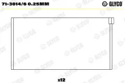 Pleuellager GLYCO 71-3014/6 0.25mm