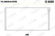 Pleuellager GLYCO 71-3014/6 STD