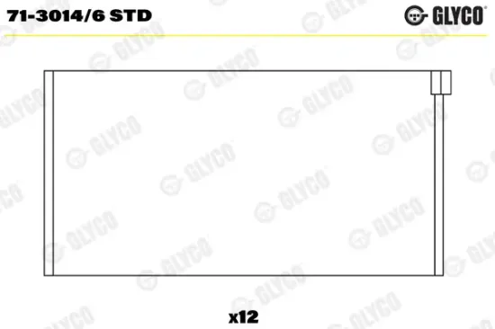 Pleuellager GLYCO 71-3014/6 STD Bild Pleuellager GLYCO 71-3014/6 STD