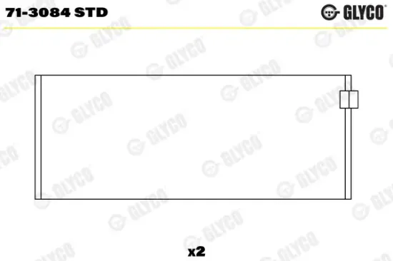 Pleuellager GLYCO 71-3084 STD Bild Pleuellager GLYCO 71-3084 STD