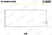 Pleuellager GLYCO 71-3419/6 STD