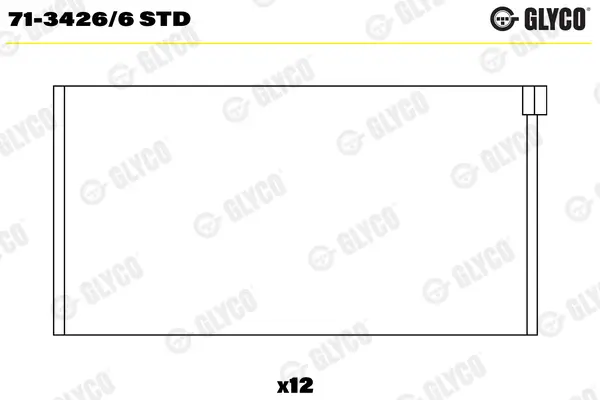 Pleuellager GLYCO 71-3426/6 STD