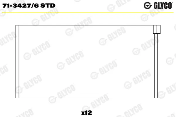Pleuellager GLYCO 71-3427/6 STD