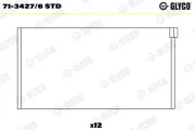 Pleuellager GLYCO 71-3427/6 STD